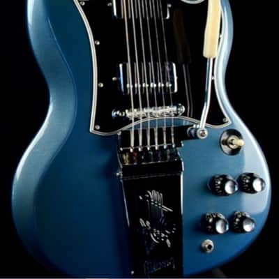 Batwing Pickguard 5 PLY Black/White Wide Bevel Pickguard for 2017 to Current Gibson SG Made in USA image 3