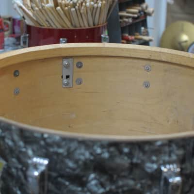 1971 Ludwig "Super Classic" Black Diamond Pearl Drum Set image 23