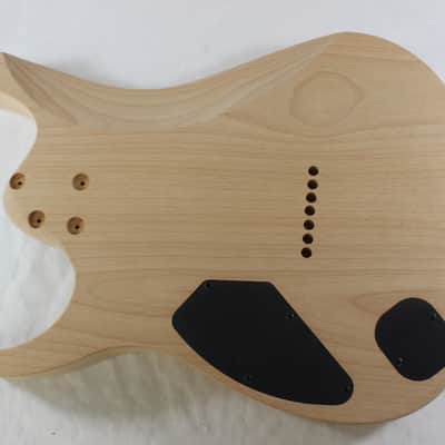 Unfinished Hardtail Alder Guitar Body- 7 string- Fits Ibanez (tm) RG Necks- Hipshot-EMG 707 - J2252 image 2