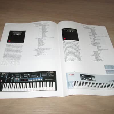 AKAI Vintage Synthesizer Literature (with AX60)- Original Synthesizer Catalog image 7