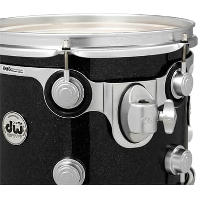 DW SSC Collector's Series 4-Piece FinishPly Shell Pack With 24" Bass Drum With Satin Chrome Hardware Regular Black Ice image 4