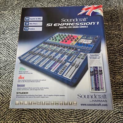 Soundcraft Si Expression 1 16-Channel Digital Mixer 2010s - Blue image 5