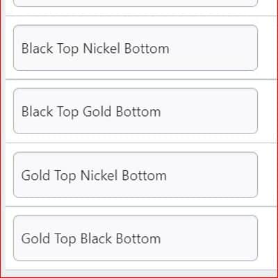 Brio Concentric Stacked Knobs for Jazz Bass Gold Nickel Black image 17