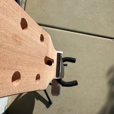 DIY LP Style Guitar Kit Flame Maple Veneer/ Mahogany Body And Neck image 3