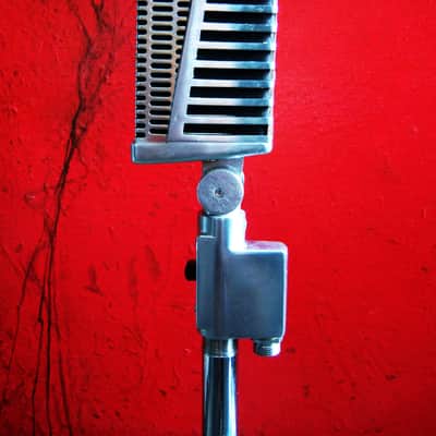 Vintage 1960's Calrad DM16 H.L Dual Z dynamic microphone w cable and box Olson Lafayette prop display image 8