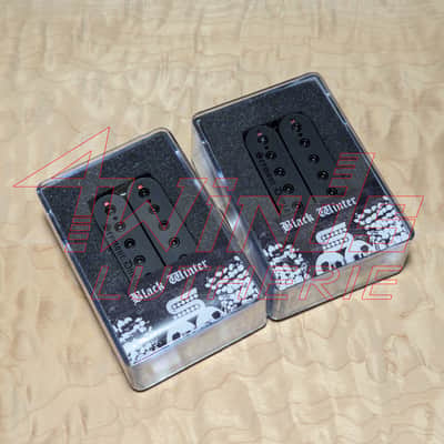 Seymour Duncan BLACKENED BLACK WINTER Neck Bridge Pair 6 String Humbucker Pickups image 1