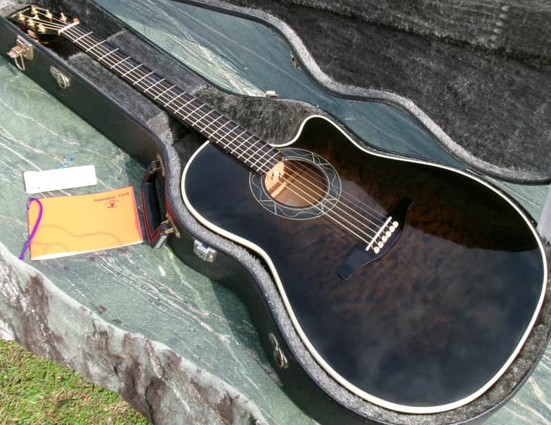 1997 K. Yairi YD87N TBK Made In Japan Black+Hard Case image 1