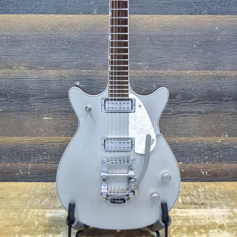 2007 Gretsch Electromatic G5246T Double Jet w/Bigsby Silver Sparkle Electric Guitar image 1
