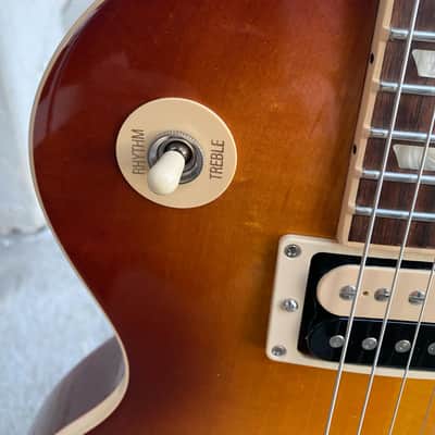 Gibson Les Paul Traditional Pro V Gloss 2016 Washed Cherry Sunburst image 5