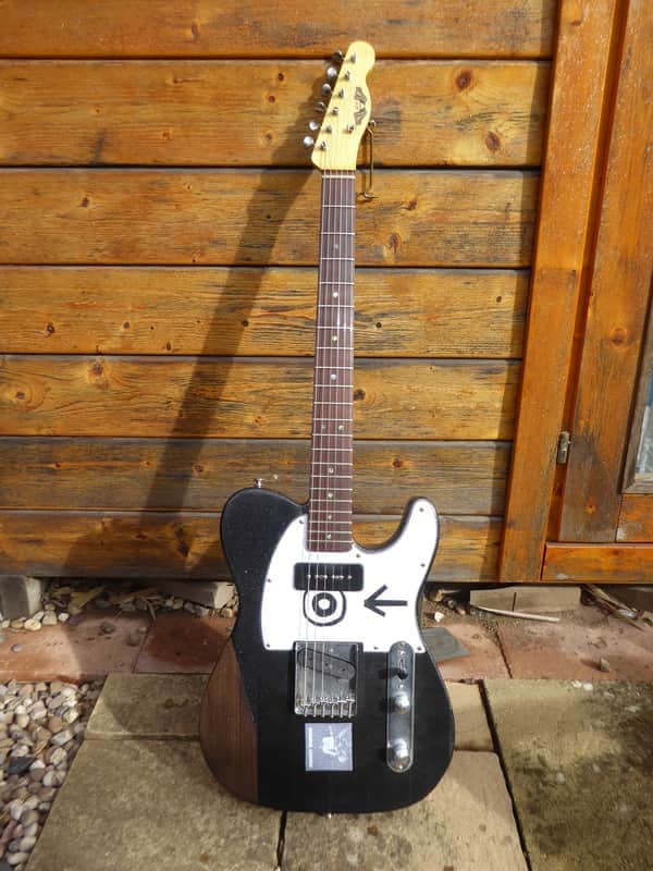 DY Guitars Eddie Vedder tribute black sparkle relic tele body PRE-BUILD ORDER image 1