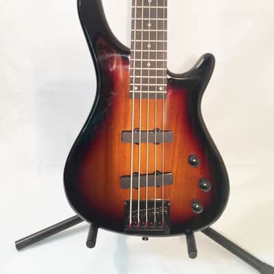Stadium 5-String Bass Guitar-Vintage Sunburst Finish-2-J Bass Pickups-NEW-w/Shop Setup! image 2