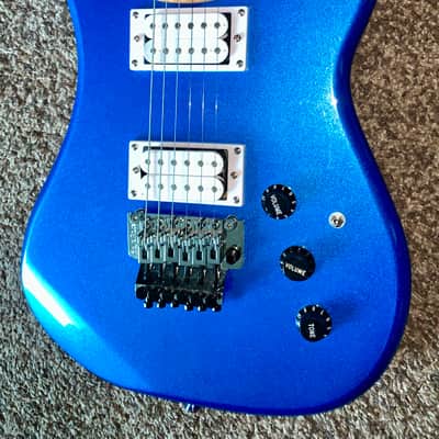 Kramer Pacer Classic electric guitar Floyd rose blue image 3