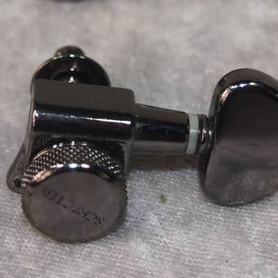 Set of 3x3 3 on a side Schecter locking guitar tuners image 2