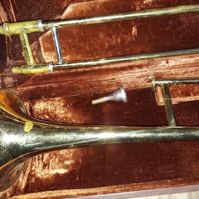 Olds Ambassador Trombone, USA, Brass with Case and Mouthpiece image 6
