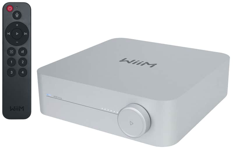 Wiim Amp Silver Wifi Streaming Home Audio 120w x 2 Amplifier Receiver w/HDMI image 1