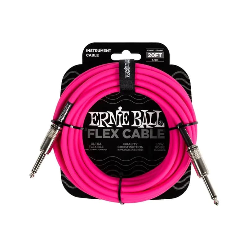CAVO JACK-JACK  ERNIE BALL 6419 Flex Cable pink (6mt) image 1