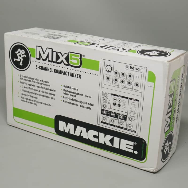 Mackie Mix5 5 Channel Compact Desktop Mixer New in Sealed Box image 1