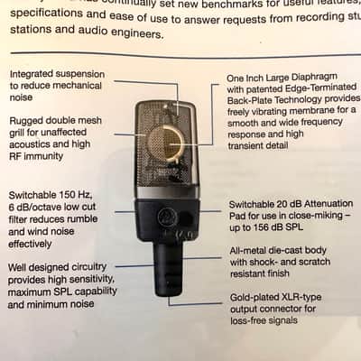 AKG C214 Large Diaphragm Cardioid Condenser Microphone image 4
