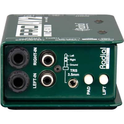 Radial Engineering ProAV2 2-channel Passive AV Direct Box with Calrad 55-853G-6, XLR's and Streameye Polishing Cloth image 4