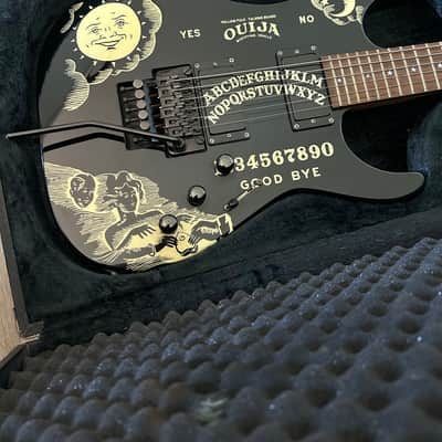 ESP KH-2 Ouija Kirk Hammett Signature 1990's - Black with Ouija Graphic image 8