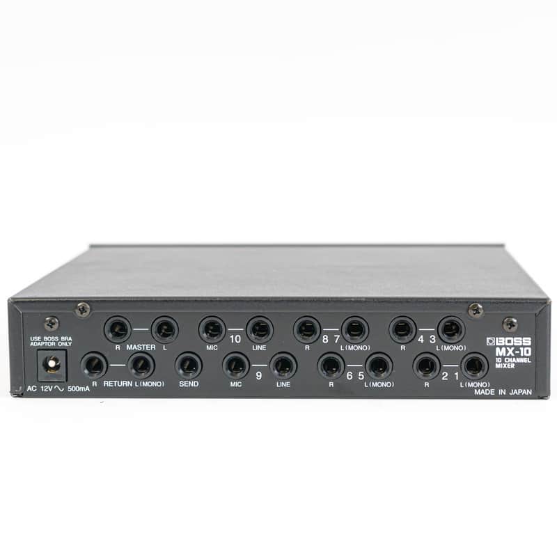 Boss MX10 10 Channel Half Rack Mixer w/ Effects Loop with Power