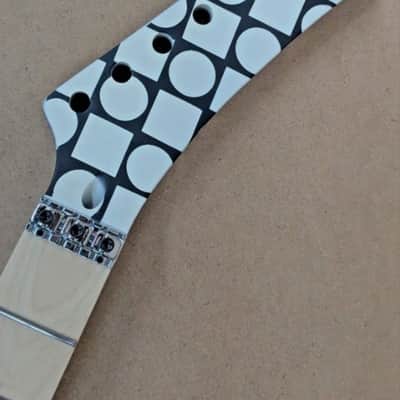 CUSTOM GRAPHIC REQUEST SHRED NECK FLOYD ROSE NUT GUITAR NECK STAINLESS STEEL FRETS DIY image 1