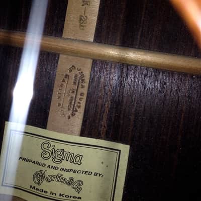 SIGMA DR-28H by Martin Acoustic Guitar Vintage DR28 SD28 HD28 HD-28 D28 D-28 image 21