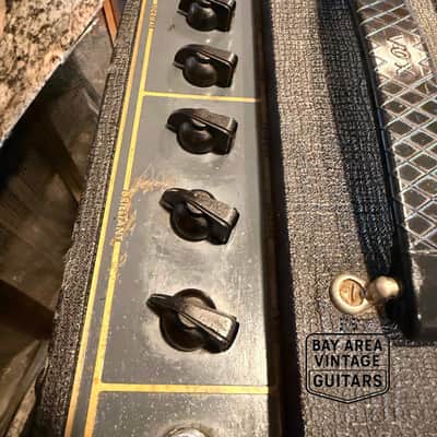 1965 Vox AC50/4 Mk III Head & 2x12 Cabinet w/ Original Speakers & Trolley image 9