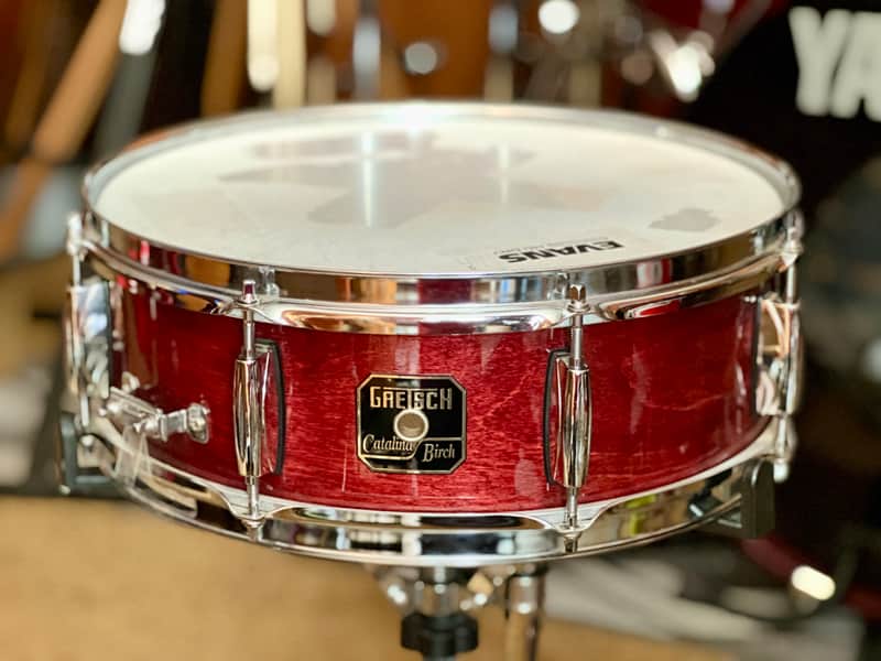 Gretsch Catalina Birch snare drum 5x14" 2000s - Red Cherry lacquer image 1