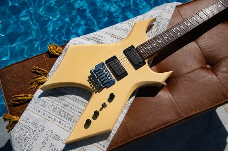 1985 B.C. Rich Warlock  - Aged White - Made in Japan - Pro Set Up w Perfect Frets/Action/Intonation! Shred Master Supreme image 1