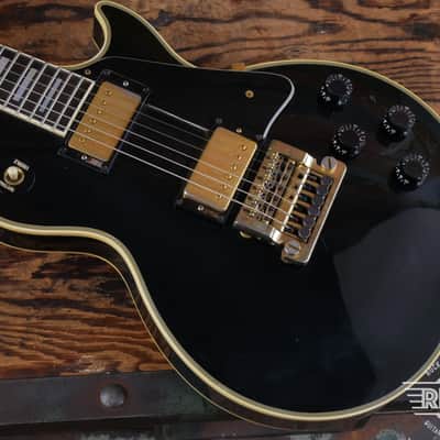 1984 -Gibson Les Paul Custom Ebony with factory Kahler Trem image 5