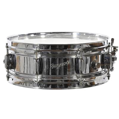 Rogers PowerTone 5x14" 8-Lug Chrome Over Brass Snare Drum with "Bread and Butter" Lugs Early 1960s