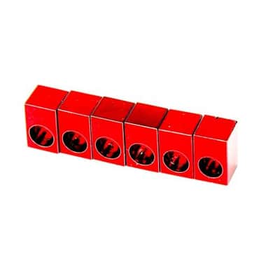FU-Tone Titanium Saddle Insert For Locking Tremolo Trans Red - 6 String Set - Made In USA! image 1