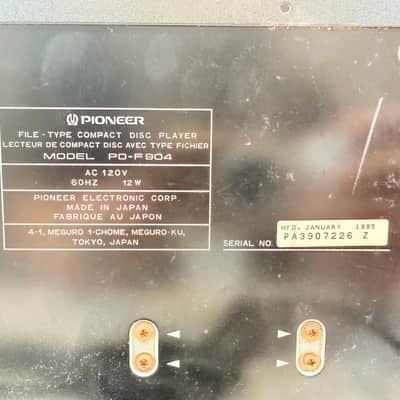 Pioneer PD-F904 100-Disc CD Changer “CD File” Jukebox Player – 1995 Japan 1995 image 11