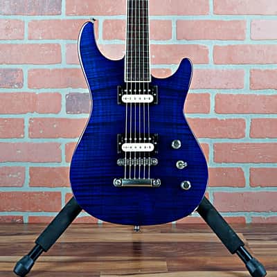 Jackson USA Custom Shop SLS Soloist Flame Maple Top Indy Blue 1997 OHSC image 1