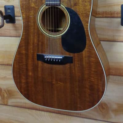 Used 1980s Sigma DM3M Dreadnought Acoustic Guitar Mahogany w/Chipboard Case image 2