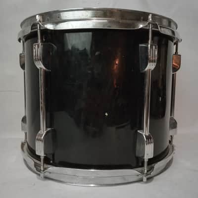 Ludwig 10x12" Rocker Tom Drum Black Wrap Vintage 80s Wood Shell image 4