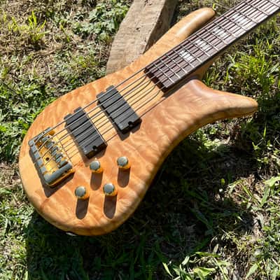 Spector Euro 5LX 2004 - Natural Satin Quilt Top Neck-Thru image 13