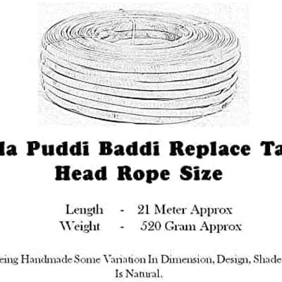 Handmade Deluxe Quality Tabla Puddi Fitting Strap Baddi Replace Tabla Head Rope image 5