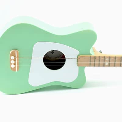 Loog Mini Acoustic 3-String Kids Beginner Guitar Mint Surf Green Educational image 3