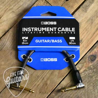 Mint BOSS BIC-PC - Instrument Cable - 6"/15cm - Right Angle/Right Angle - 1/4" Jack image 2