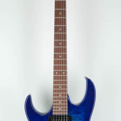 Ibanez GRX70QALTBB Left Handed Transparent Blue Burst image 2