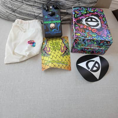 Catalinbread Naga Viper treble booster with box, bag, and stickers image 3