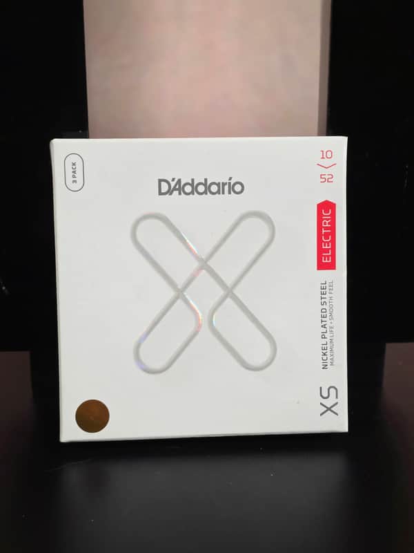 D'Addario XSE1052 XS Nickel Coated Electric Guitar Strings - Light Top / Heavy Bottom (10-52) 2020s - 3 pack image 1