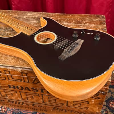 2022 Fender Mod Shop Acoustasonic Stratocaster Black w/ OHSC image 10