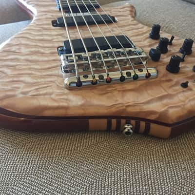 Alembic Wave 6 string Bass guitar - Anniversary Electronics 2018 5A Quilted Maple image 14