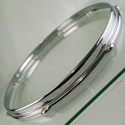 Slingerland 15" BRASS Stick-Saver Snare/Tom Drum Batter Rim/Hoop COB 8Lug Chrome image 3