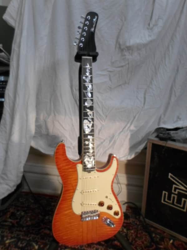 Hamiltone Custom Shop Stevie Ray Vaughan Curly Maple Guitar image 1