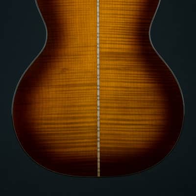 Martin GP Custom Flamed Maple and Sitka Spruce Full Body Ambertone Burst Grand Performance Used (2023) image 5