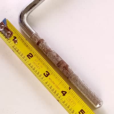 Slingerland 60s Telescoping Cymbal L-Arm Bass Drum Mount Stand Diamond Knurling image 4